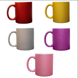 Caneca De Porcelana Glitter